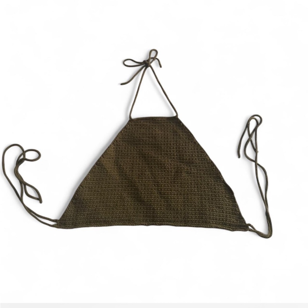 Urban Outfitters Olive Crochet Top